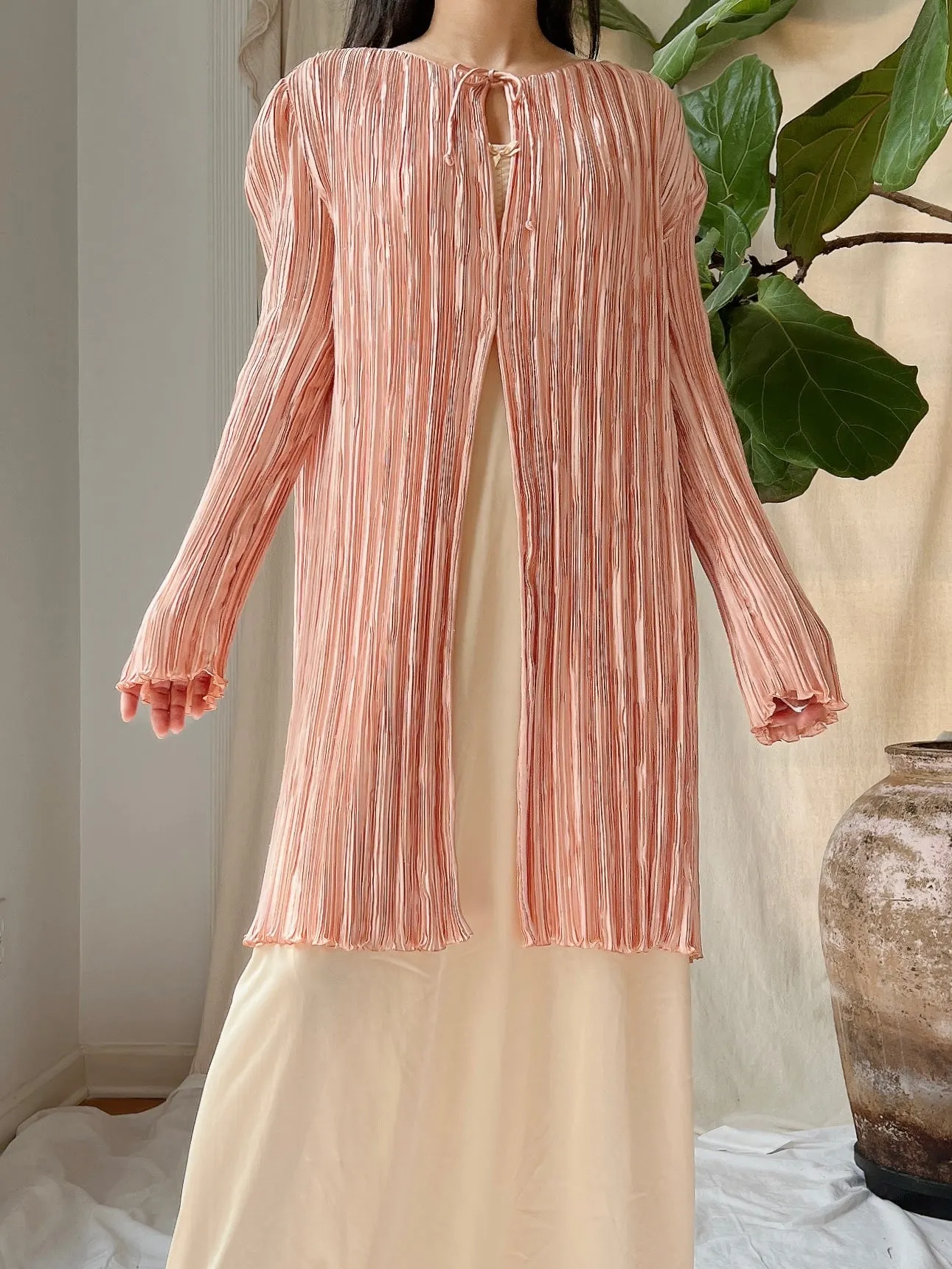 1980s Mary McFadden Pleated Tunic - M