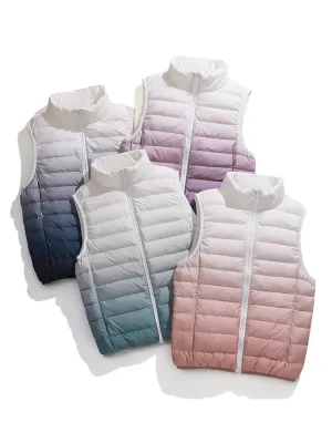 90% White Duck Down Ultra Light Sleeveless Women Waistcoat