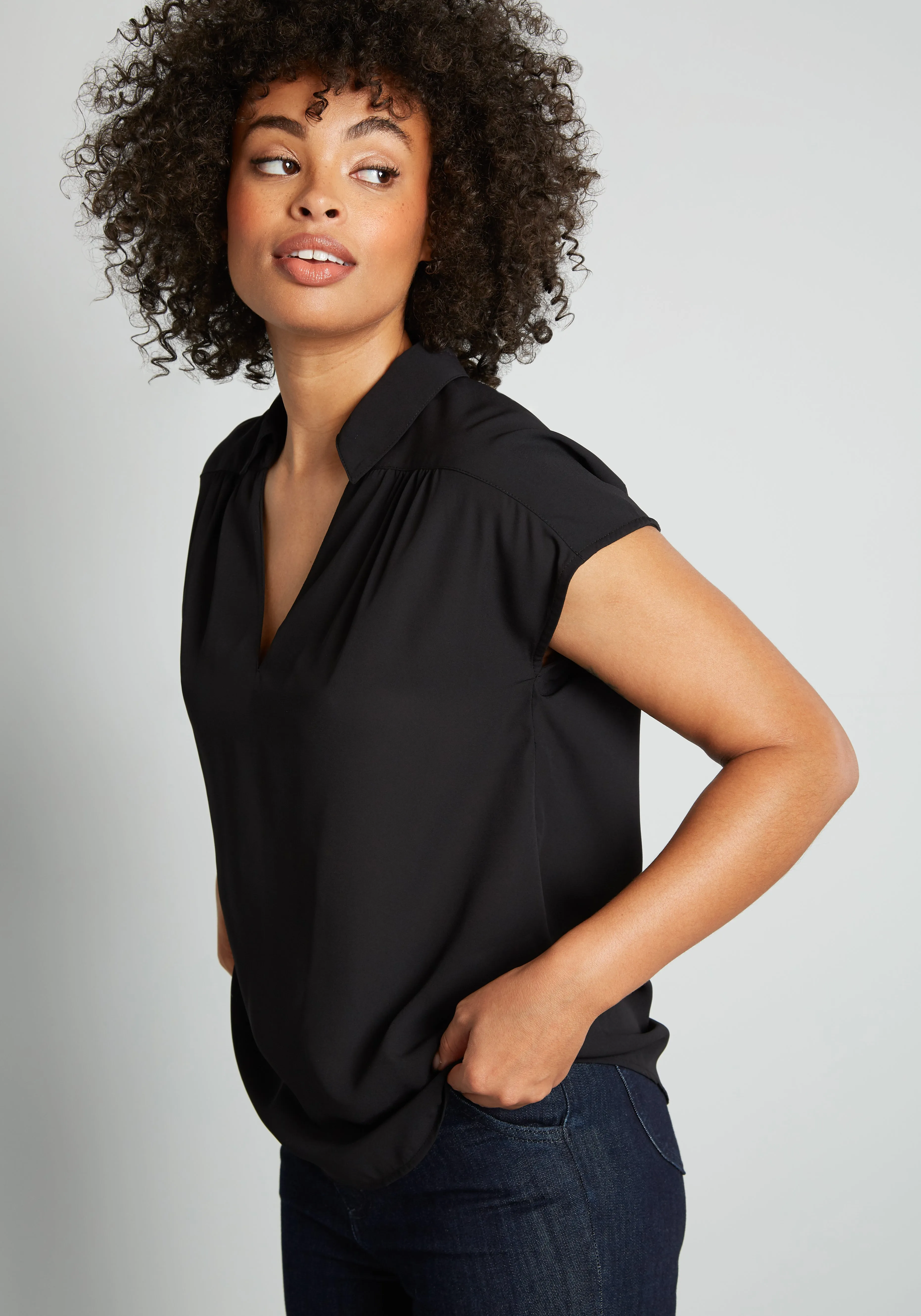 A Renewed You Short Sleeve Blouse