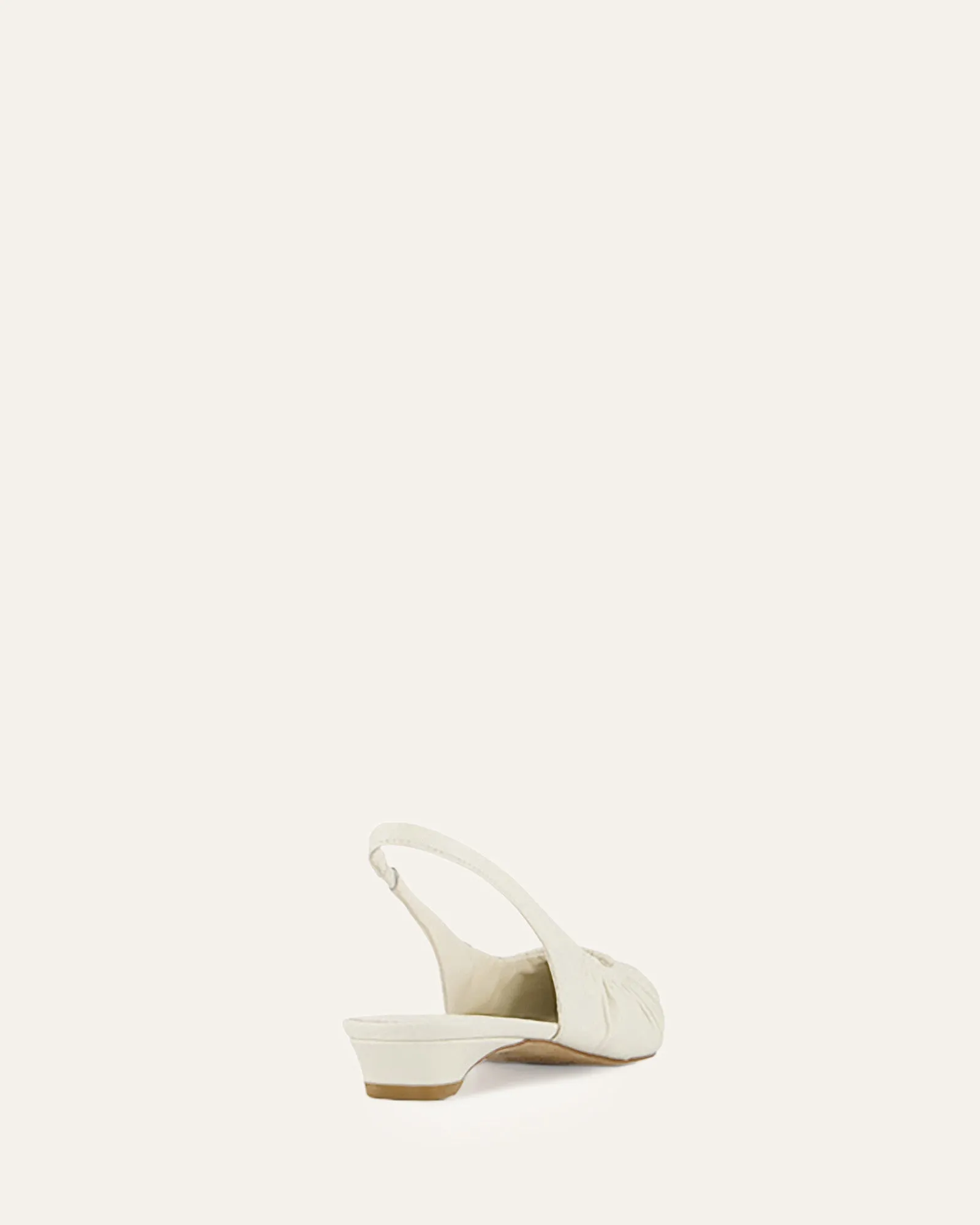 ADALINE DRESS FLATS OFF WHITE LEATHER