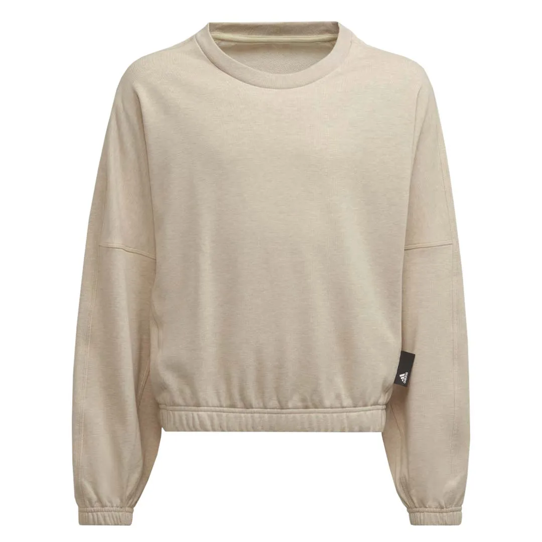 adidas - Girls' (Junior) Studio Lounge Botanical Sport Crew Sweatshirt (HE3133)