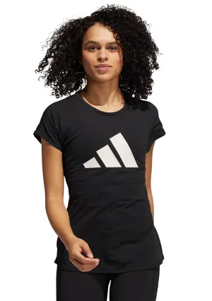 ADIDAS WOMENS 3 STRIPE TRAINING TEE