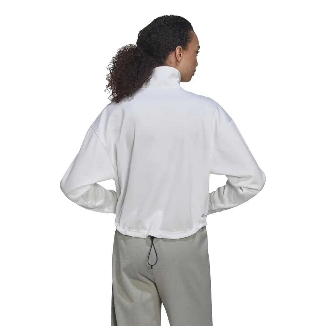 adidas - Women's AEROREADY 1/4 Zip Track Jacket (HI3377)