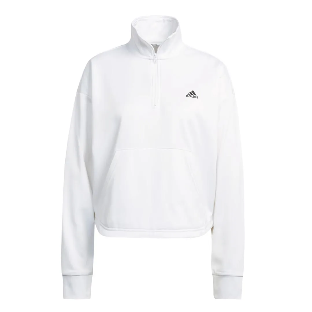 adidas - Women's AEROREADY 1/4 Zip Track Jacket (HI3377)