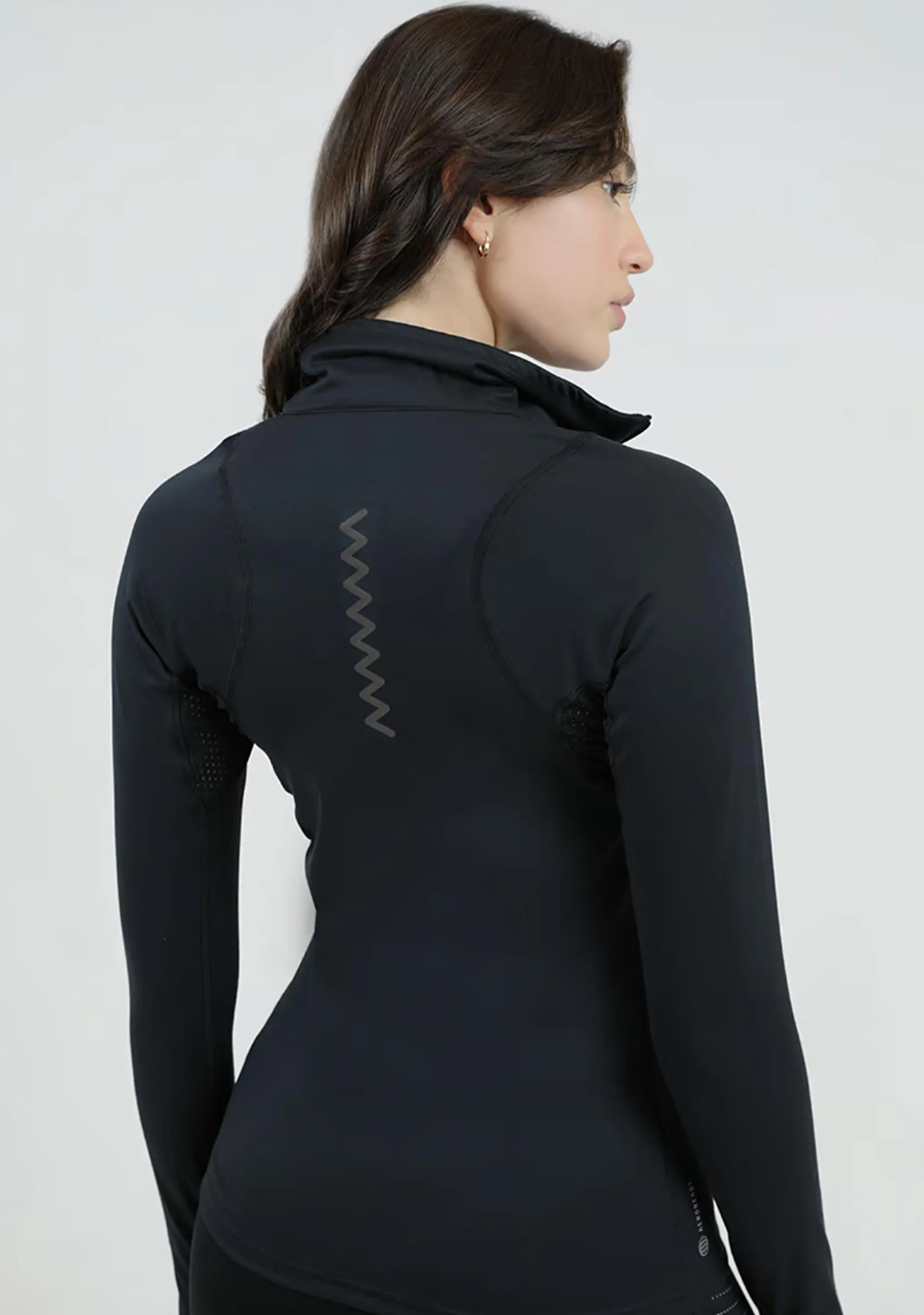 Adidas Womens Run Fast Half-Zip Long Sleeve Sweatshirt