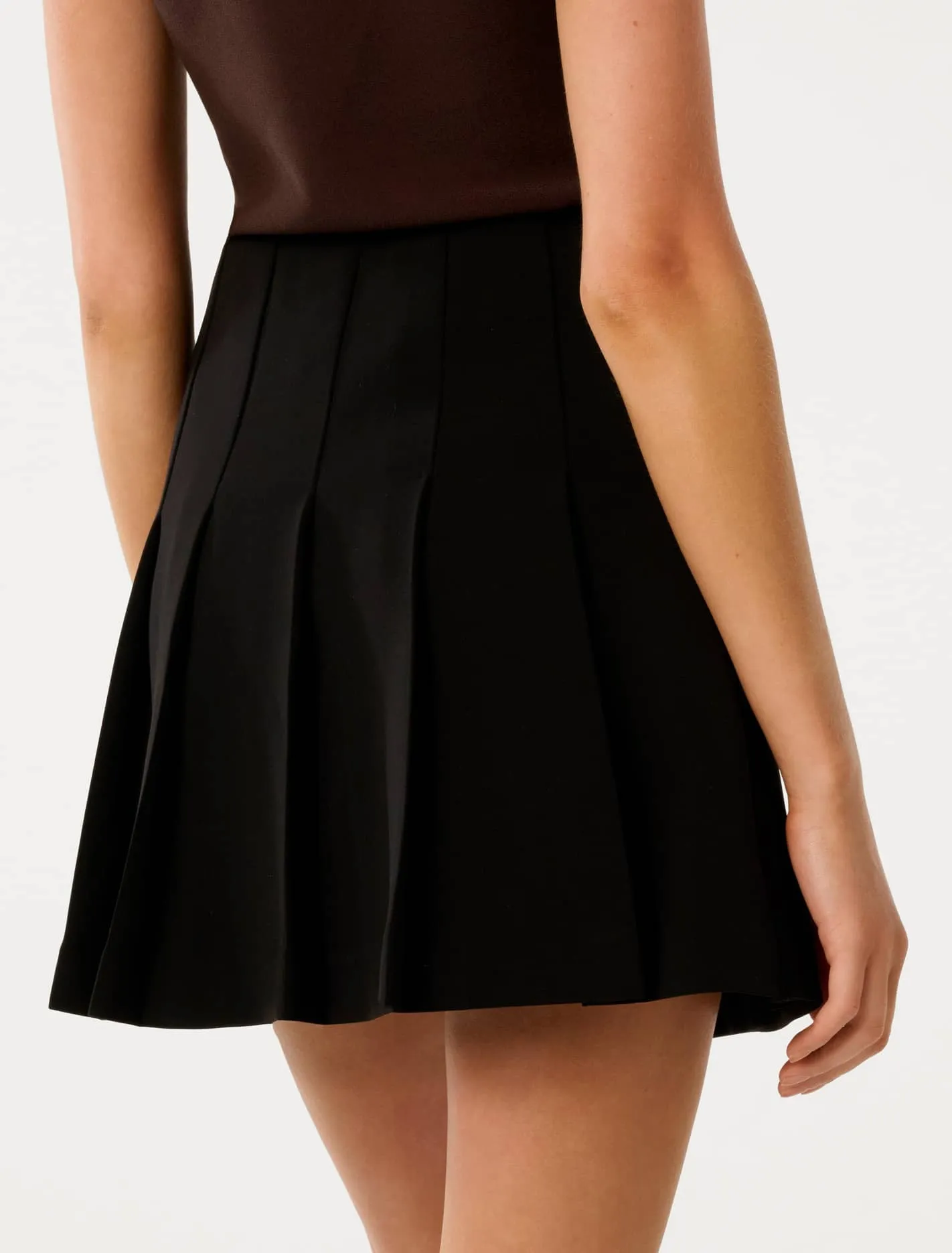 Ainsley Button Wrap Mini Skirt