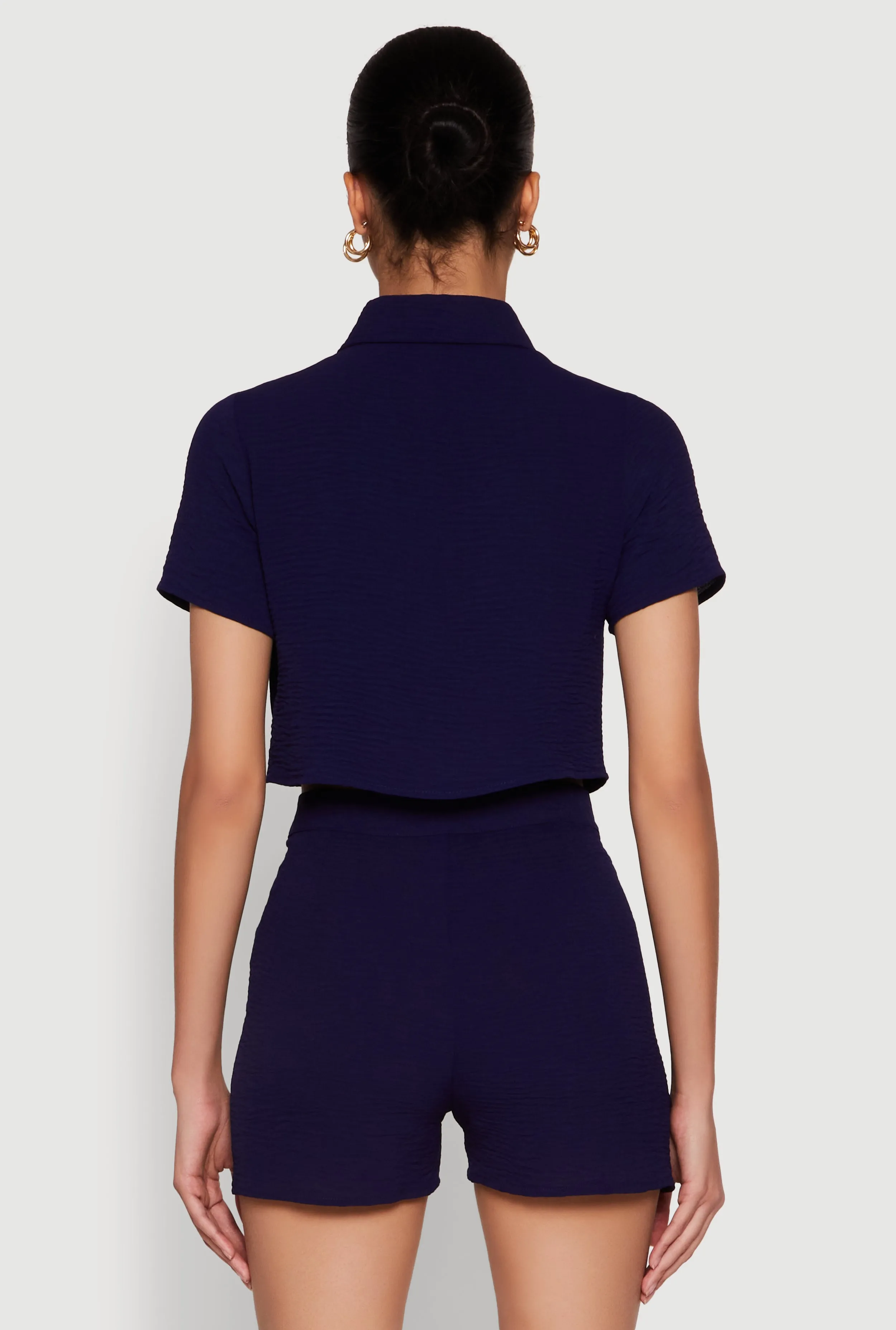 Airy Cargo Pocket Button Front Shirt