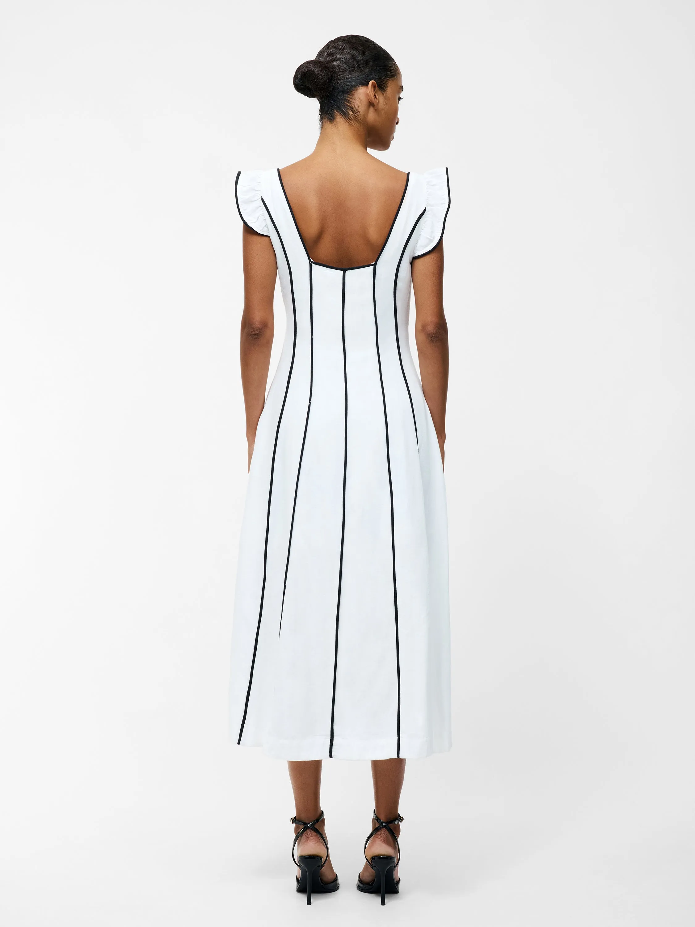 Ariette Linen Flared Dress