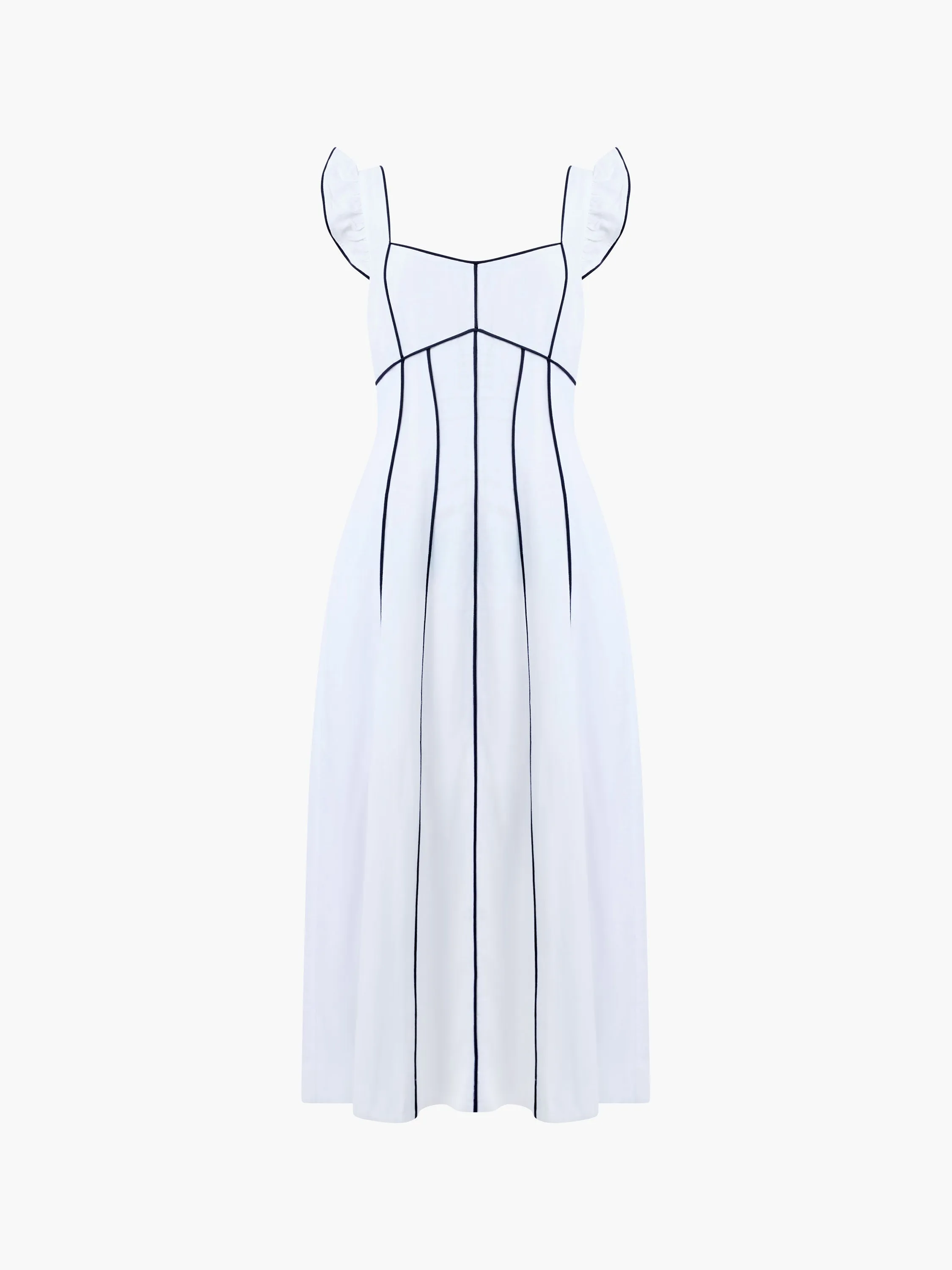 Ariette Linen Flared Dress