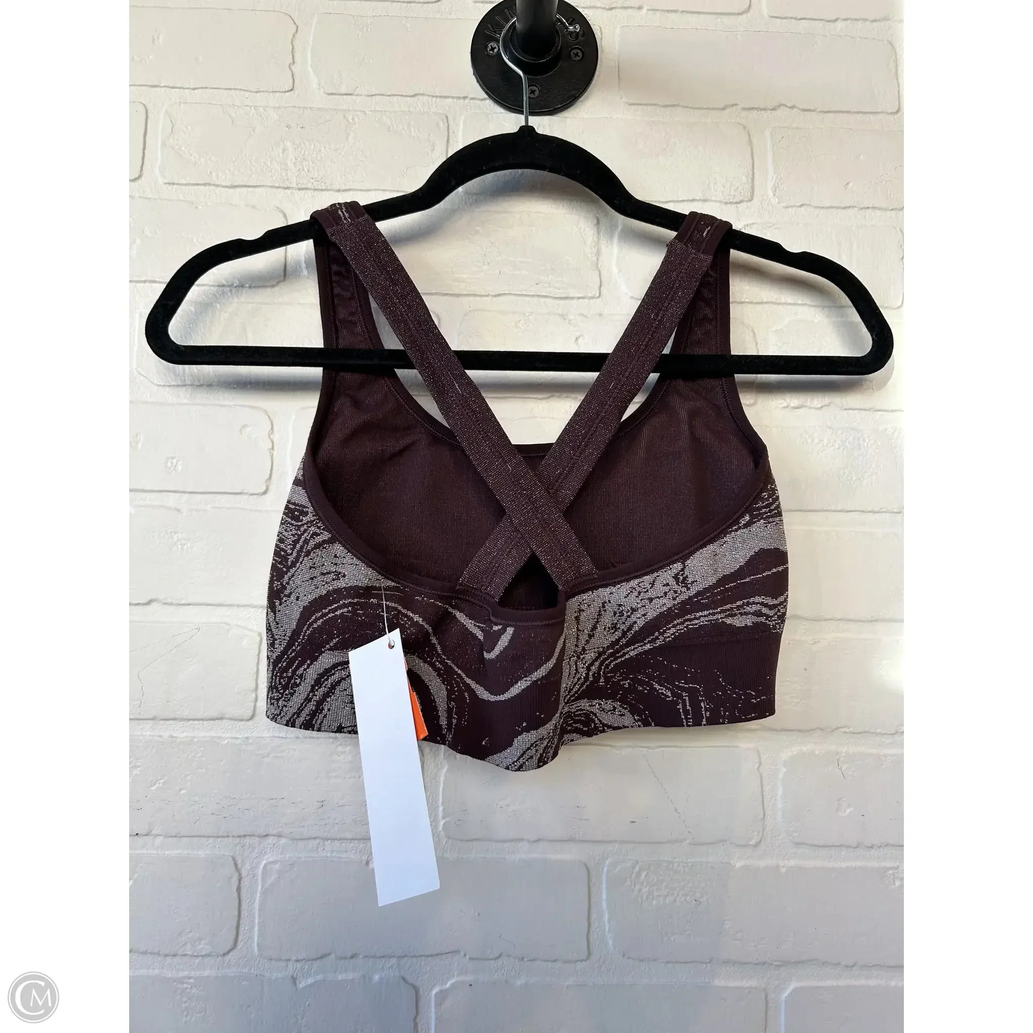 Athletic Bra By Athleta In Purple & Silver, Size: M