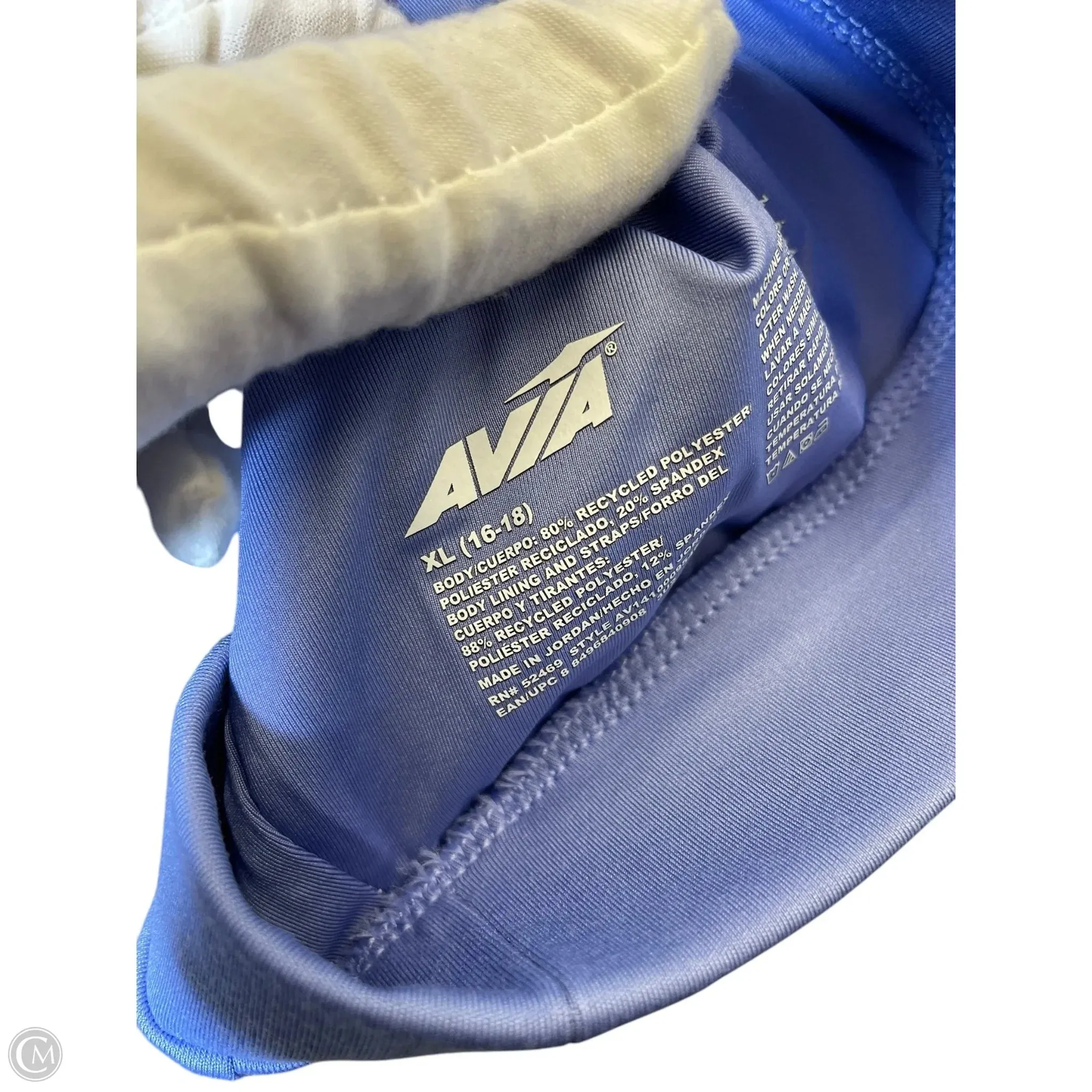Athletic Bra By Avia In Blue, Size: Xl
