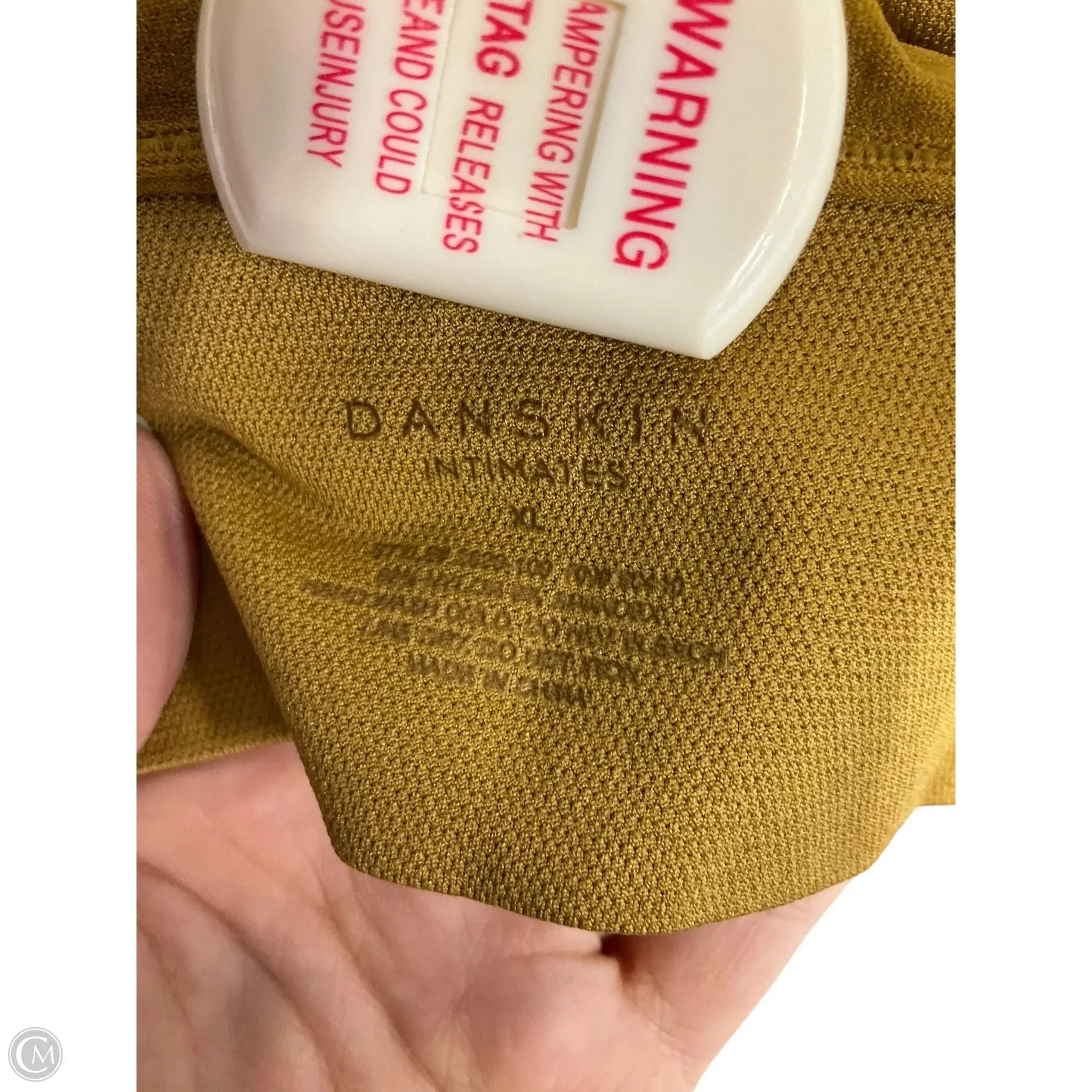 Athletic Bra By Danskin In Yellow, Size: Xl