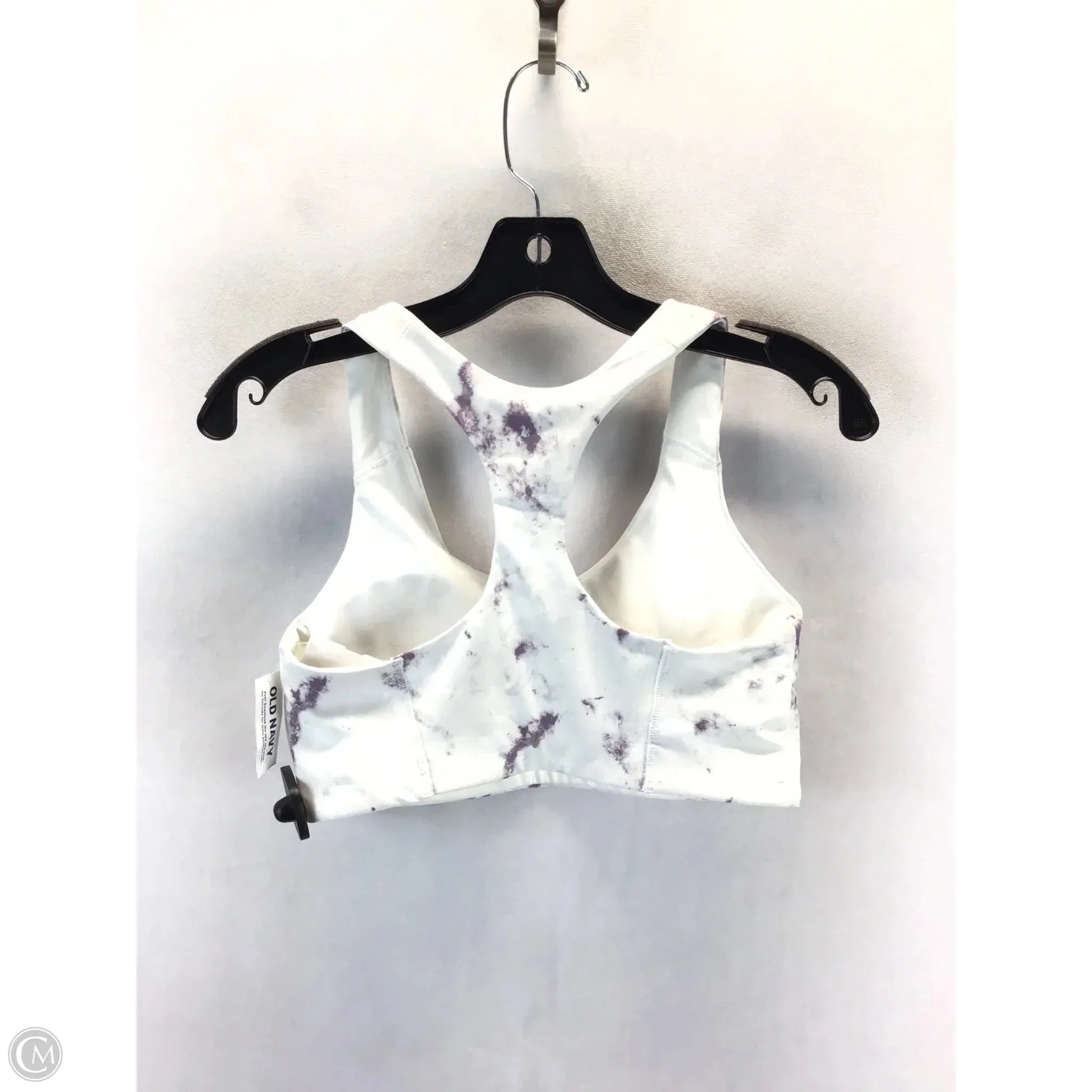 Athletic Bra By Old Navy In Purple & White, Size: M