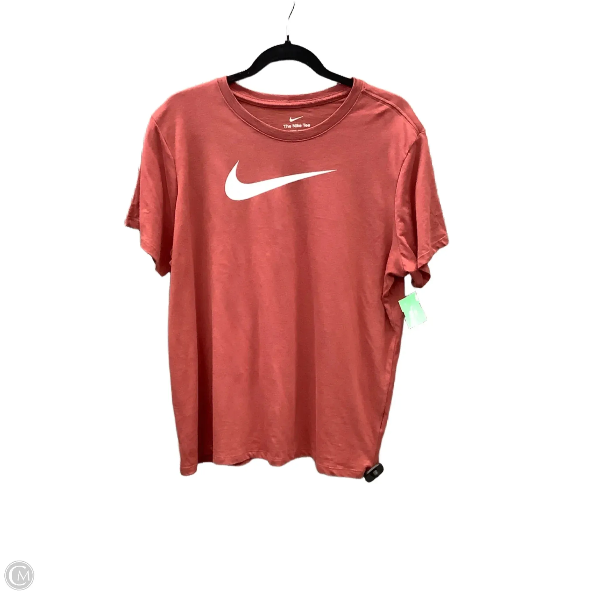 Athletic Top Short Sleeve By Nike Apparel In Orange, Size: Xl