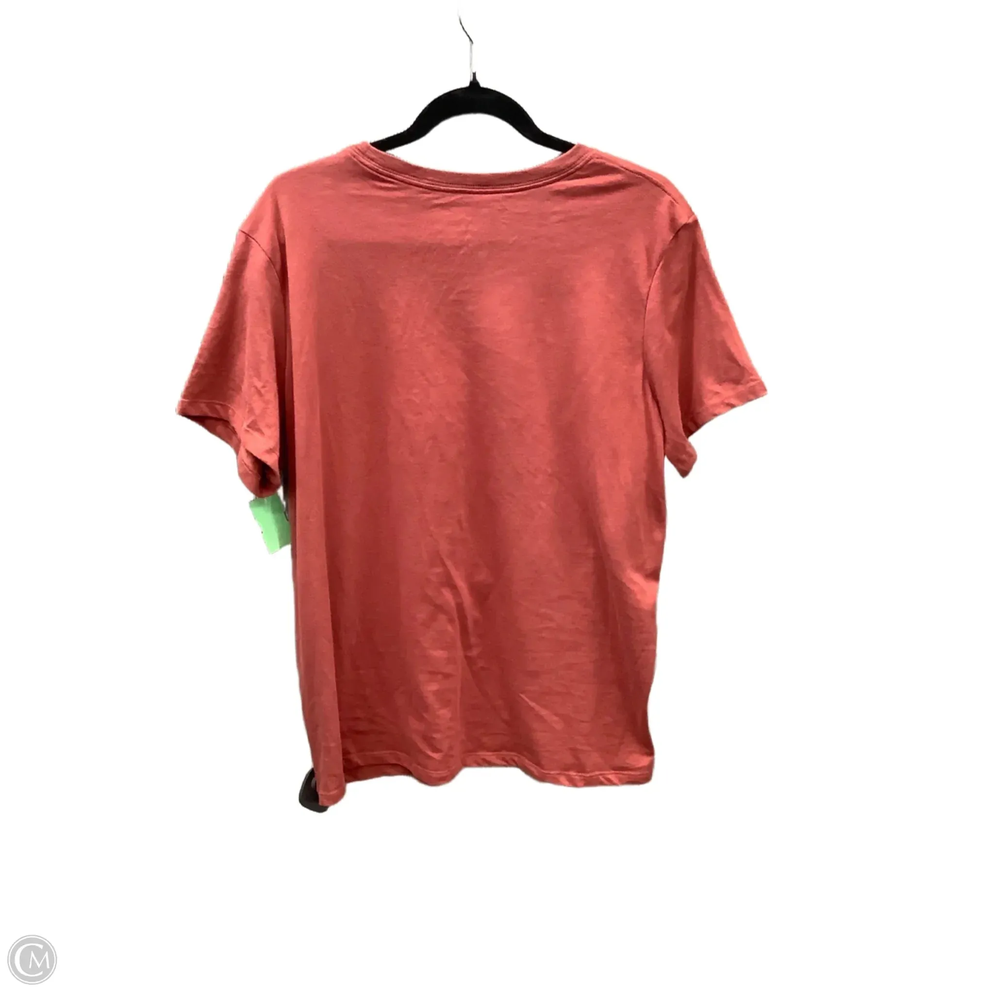 Athletic Top Short Sleeve By Nike Apparel In Orange, Size: Xl
