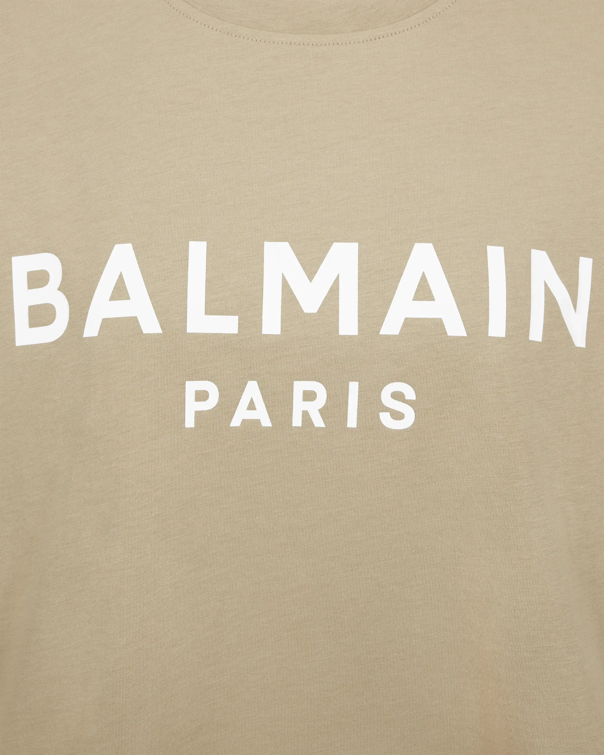 Balmain Paris Print Cropped T-Shirt