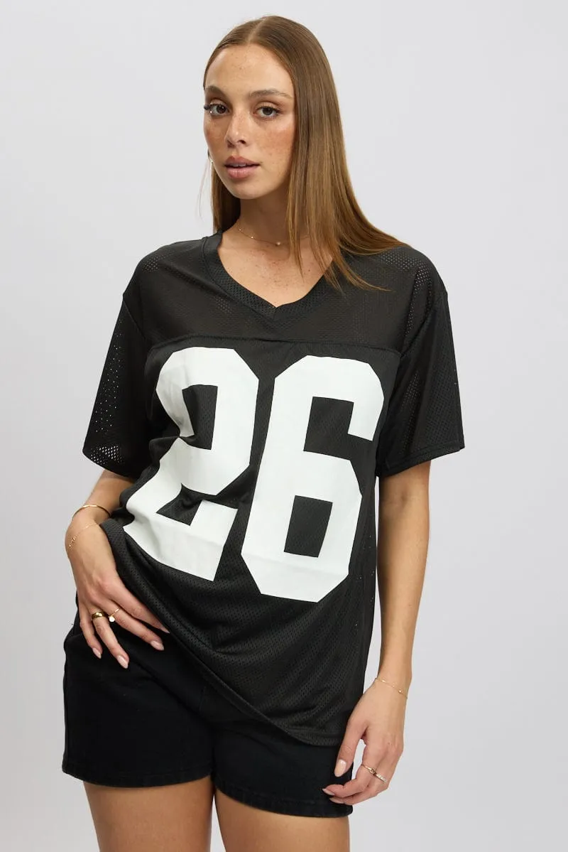 Black Sport Tee Short Sleeve