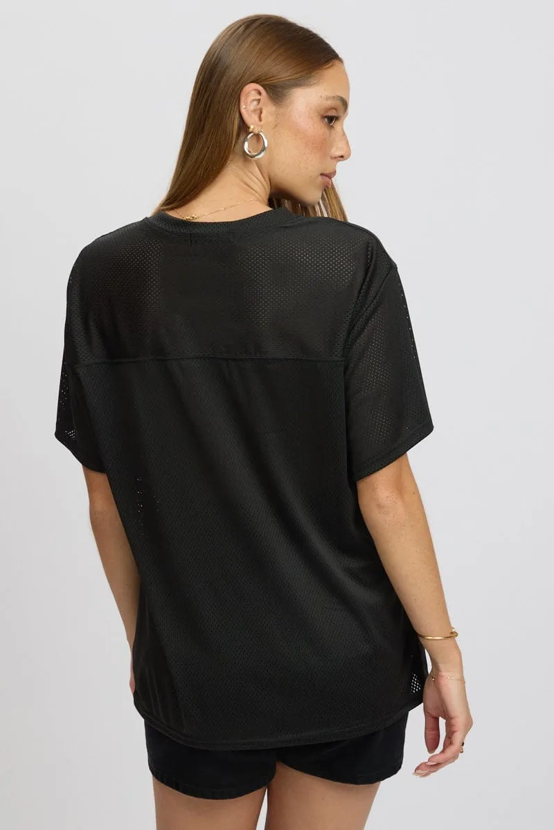 Black Sport Tee Short Sleeve