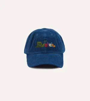 Blue Snail Corduroy Baseball Cap