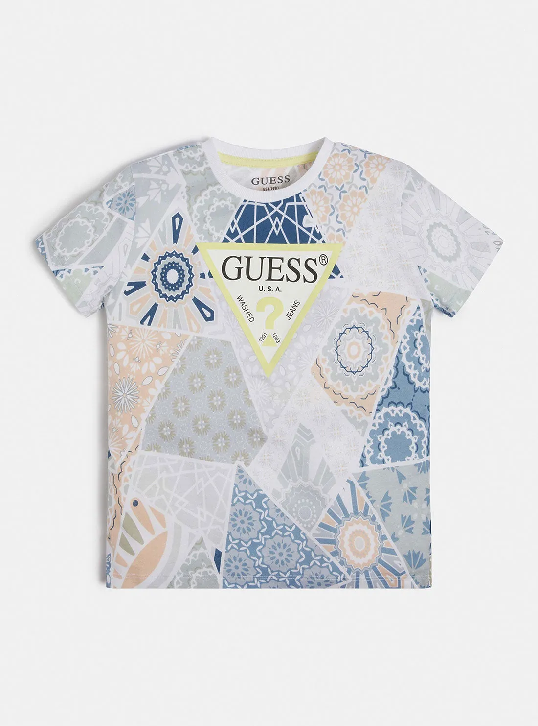 Blue Tile Print T-Shirt (7-16)