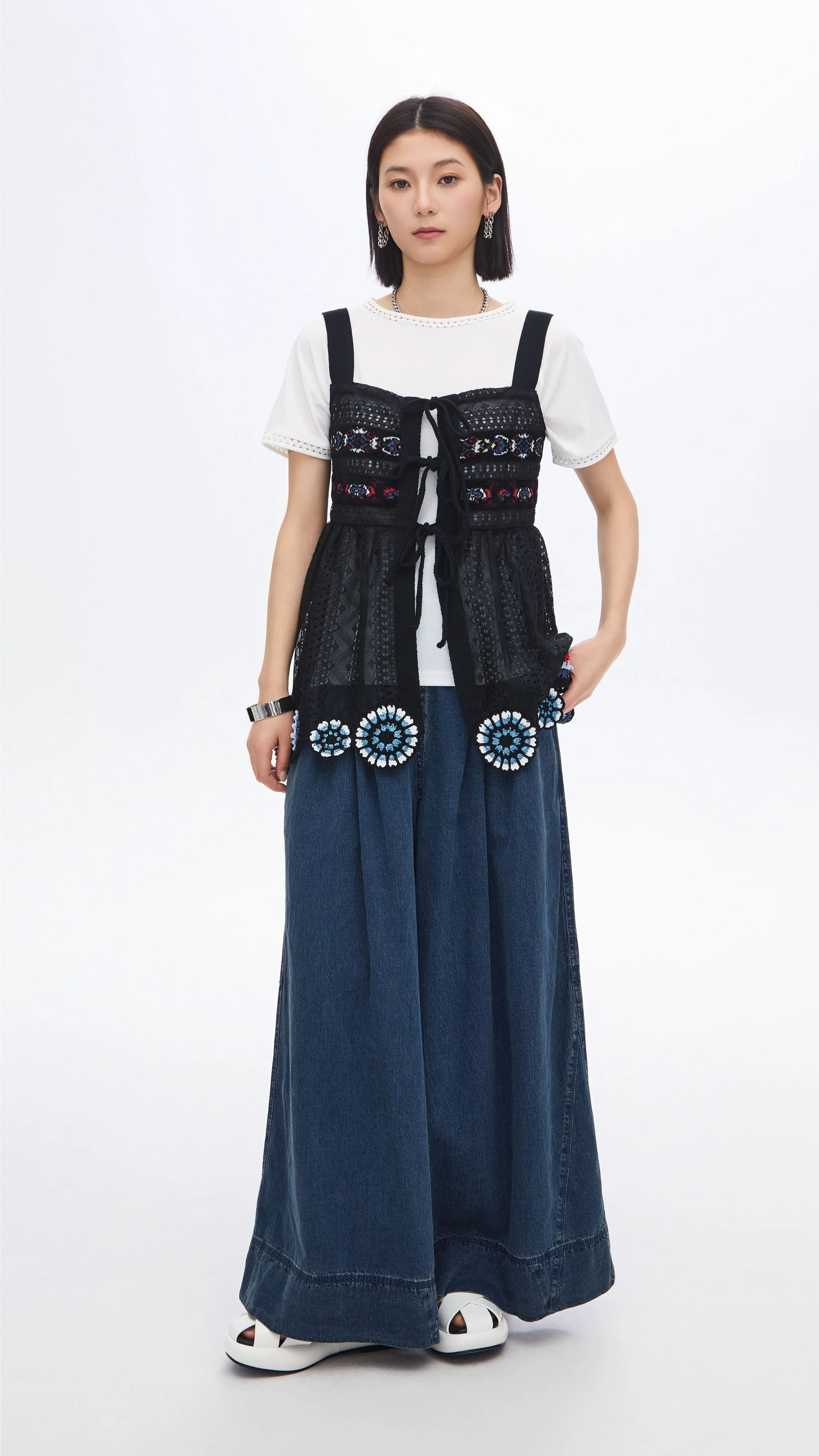 Bohemian Crochet Vest
