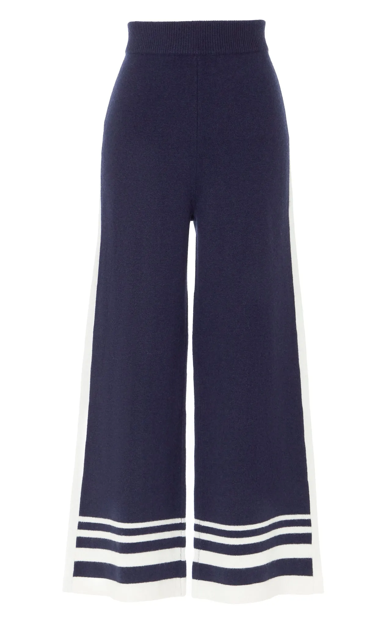 Bretton Knit Trousers - Navy/Ivory