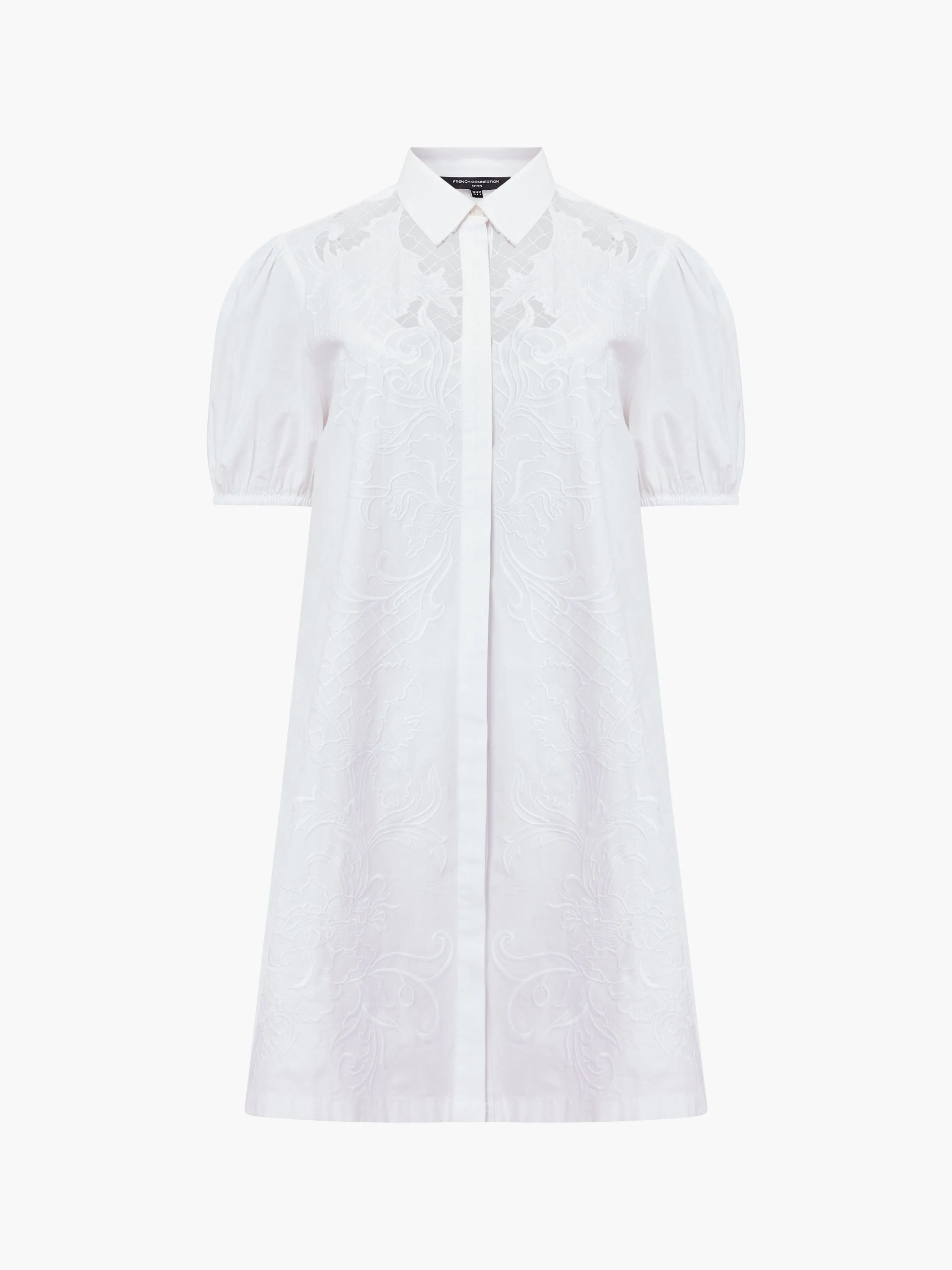 Cambria Cotton Embroidered Shirt Dress