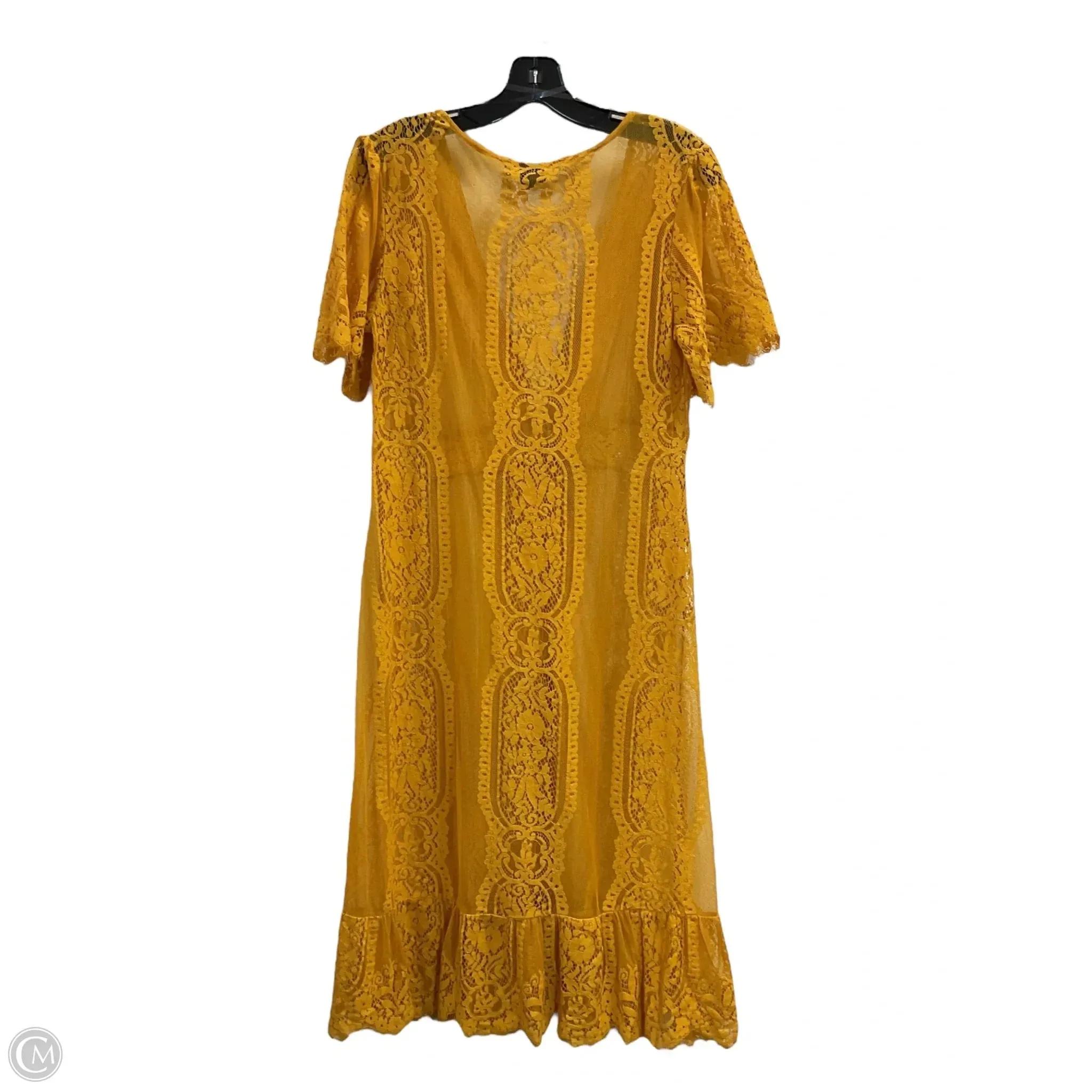 Cardigan By Clothes Mentor In Yellow, Size: M