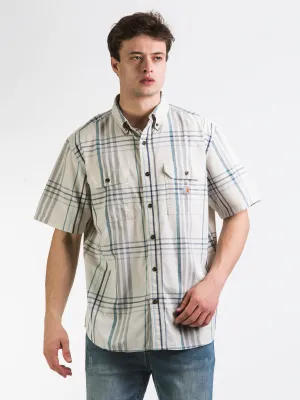 CARHARTT MIDWEIGHT SHORT SLEEVE PLAID - CLEARANCE