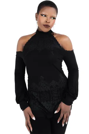 Cecila Cold Shoulder Top - Resurrect