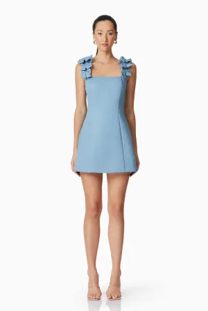 Celia Mini Dress in Blue
