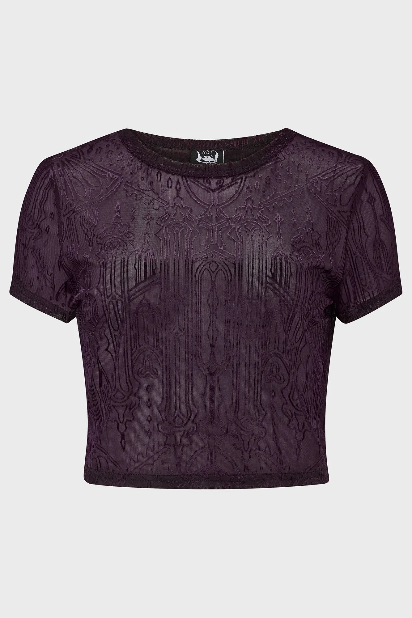Chapel Of Hatred Crop Top [Purple]