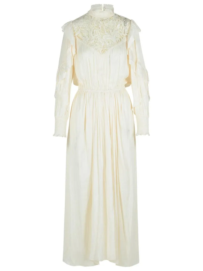 'Charlene' Beige Polyester Dress