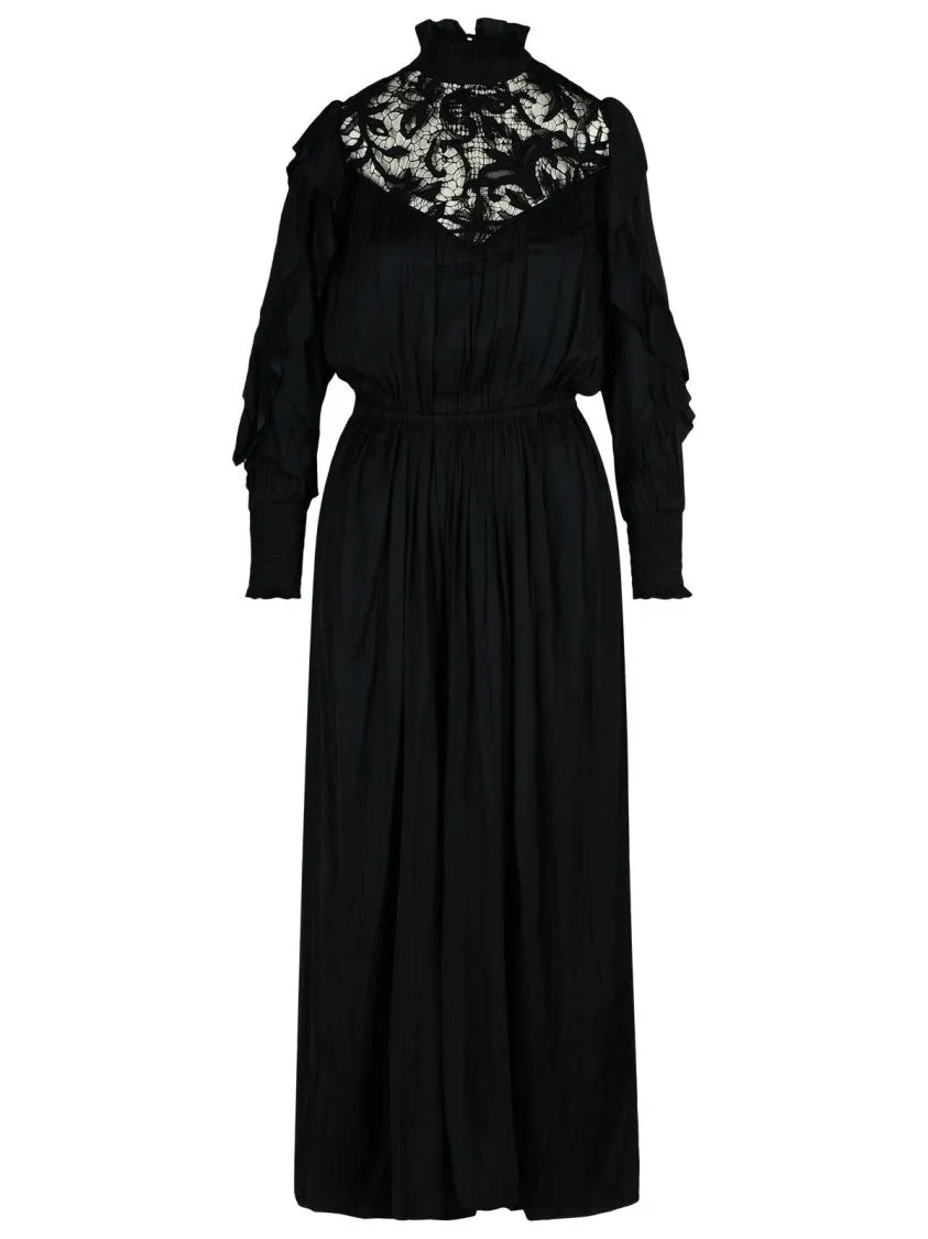 'Charlene' Black Polyester Dress