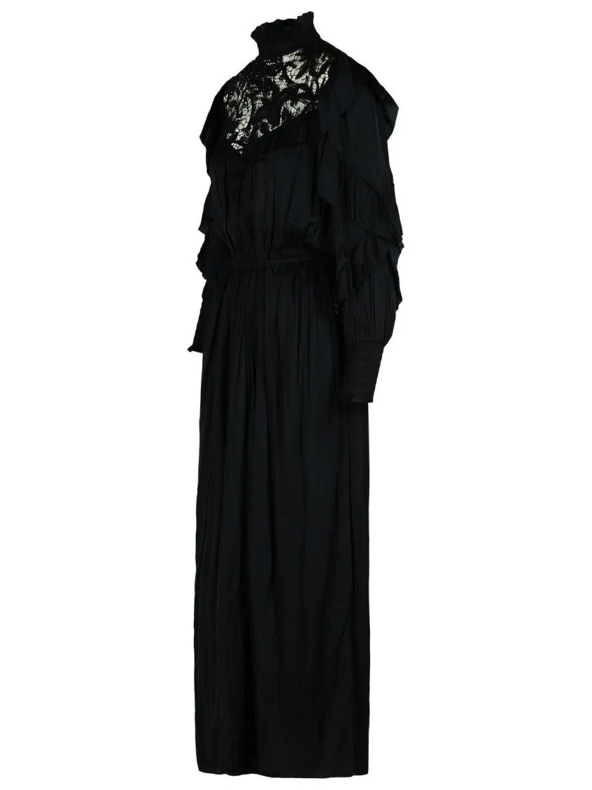 'Charlene' Black Polyester Dress