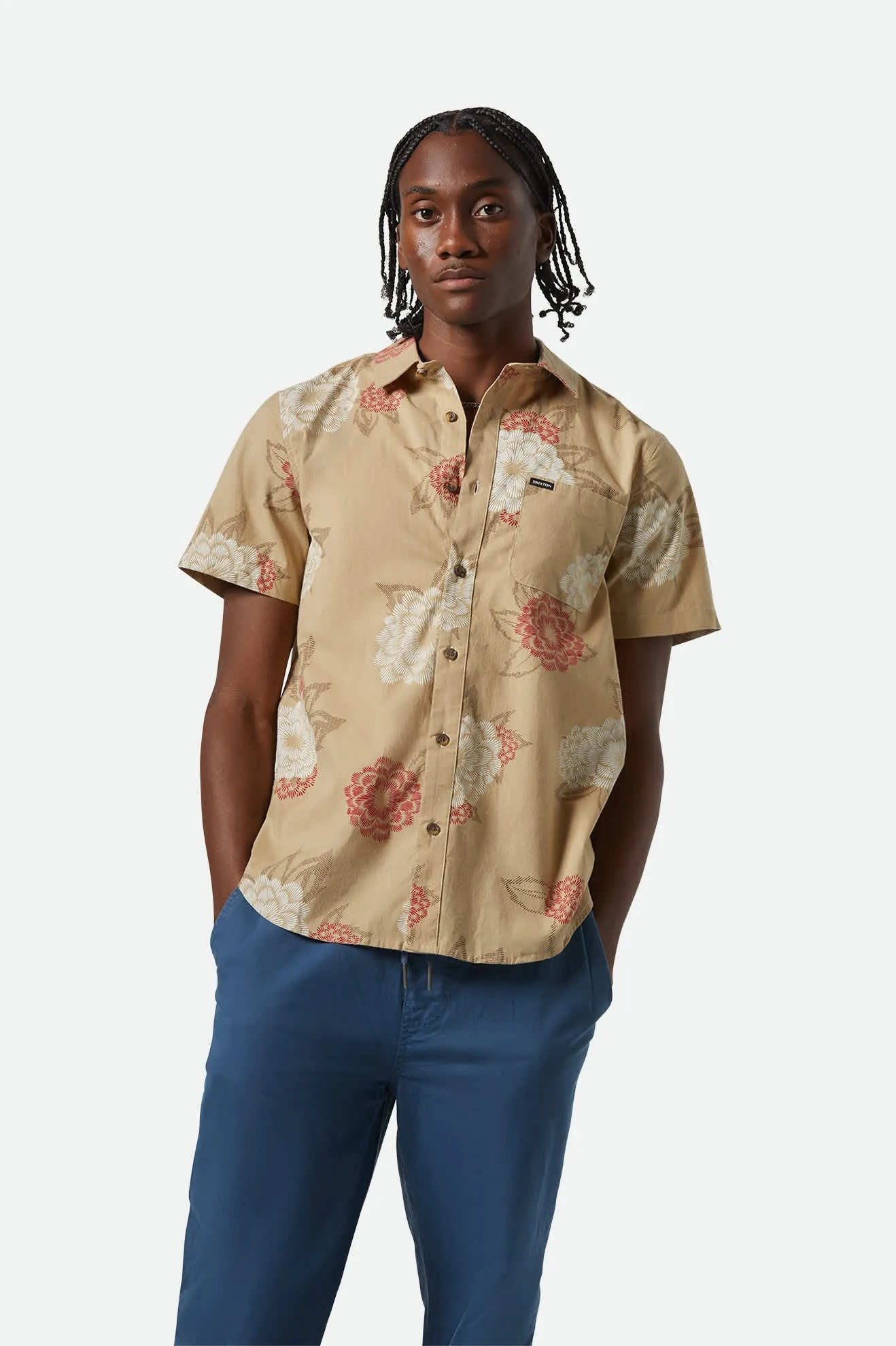 Charter Print S/S Shirt - Cream/Painterly Floral