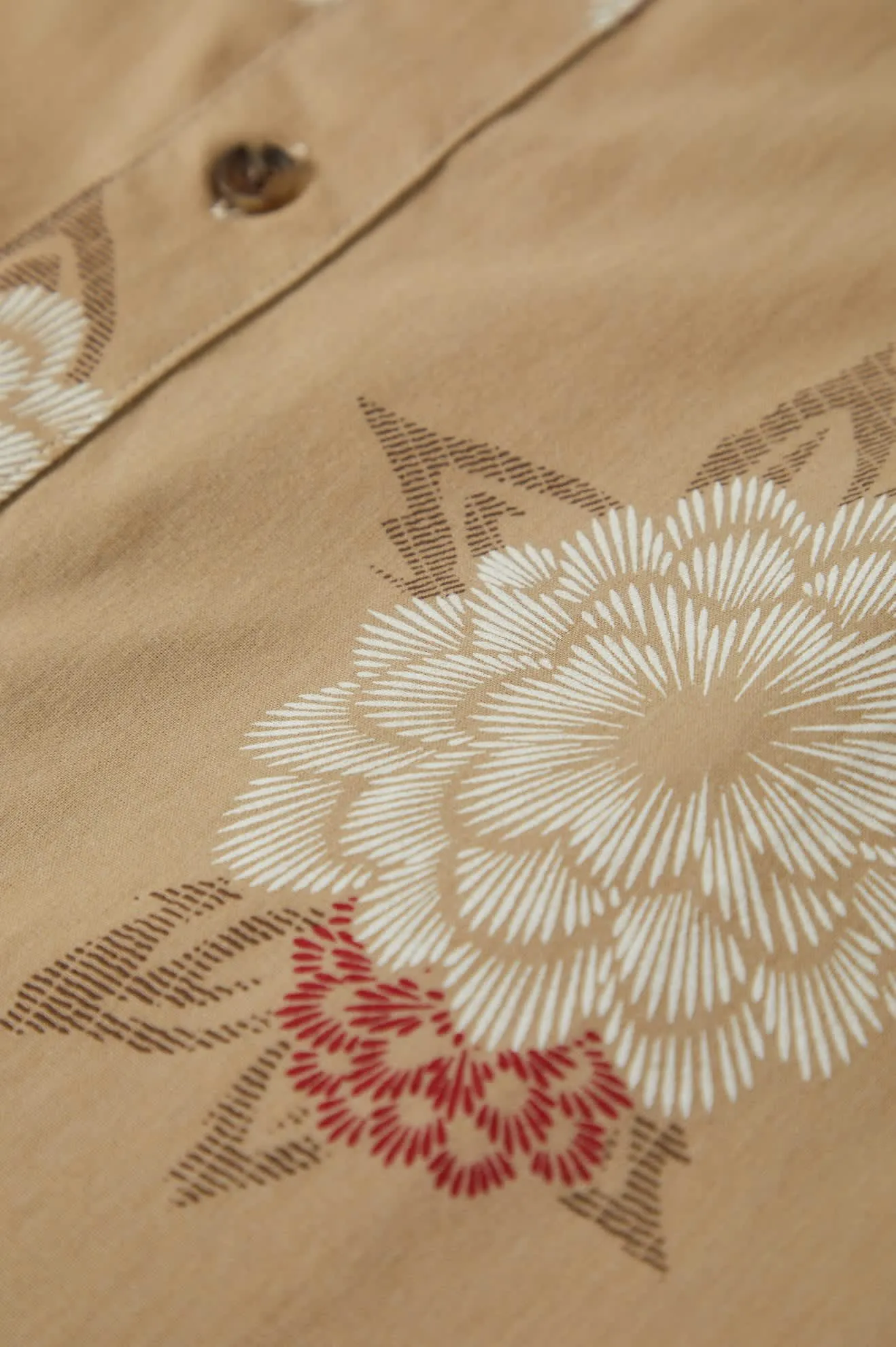 Charter Print S/S Shirt - Cream/Painterly Floral