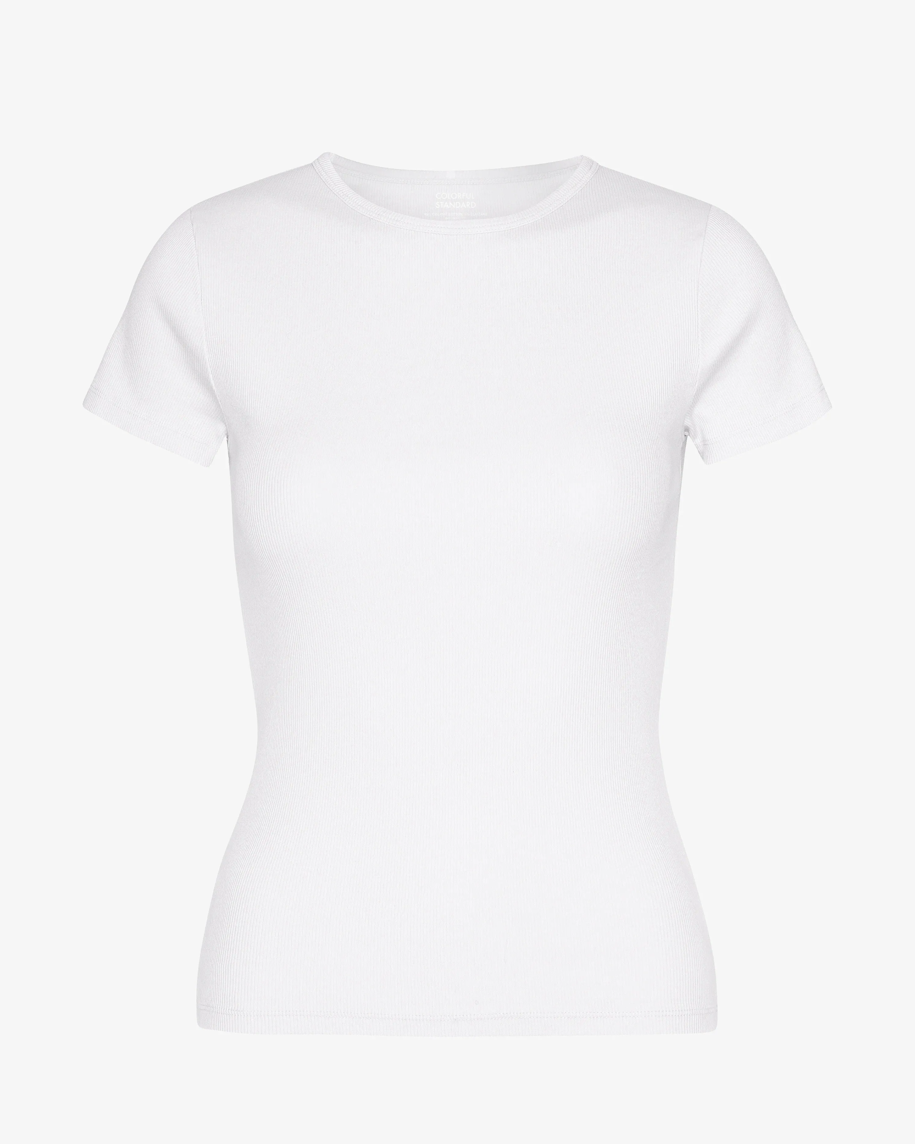 COLORFUL STANDARD - T-SHIRT COTELÉ - BLANC OPTIQUE
