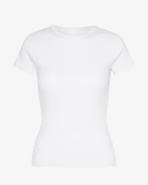 COLORFUL STANDARD - T-SHIRT COTELÉ - BLANC OPTIQUE