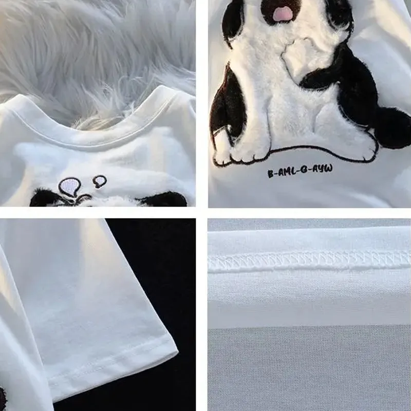 Cotton Baby Cat Couple Loose T-shirt