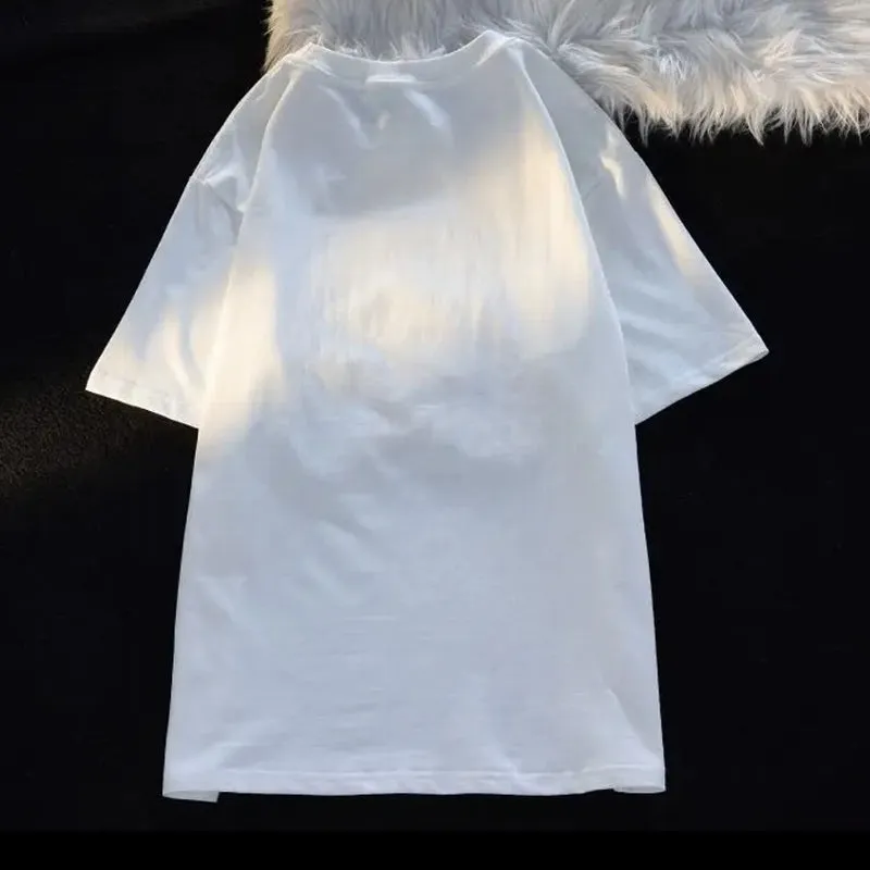 Cotton Baby Cat Couple Loose T-shirt