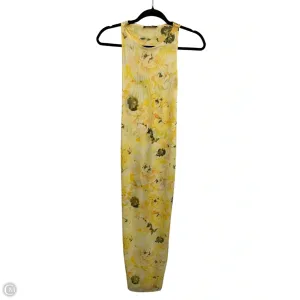 Dress Casual Midi By Zara In Yellow, Size: S