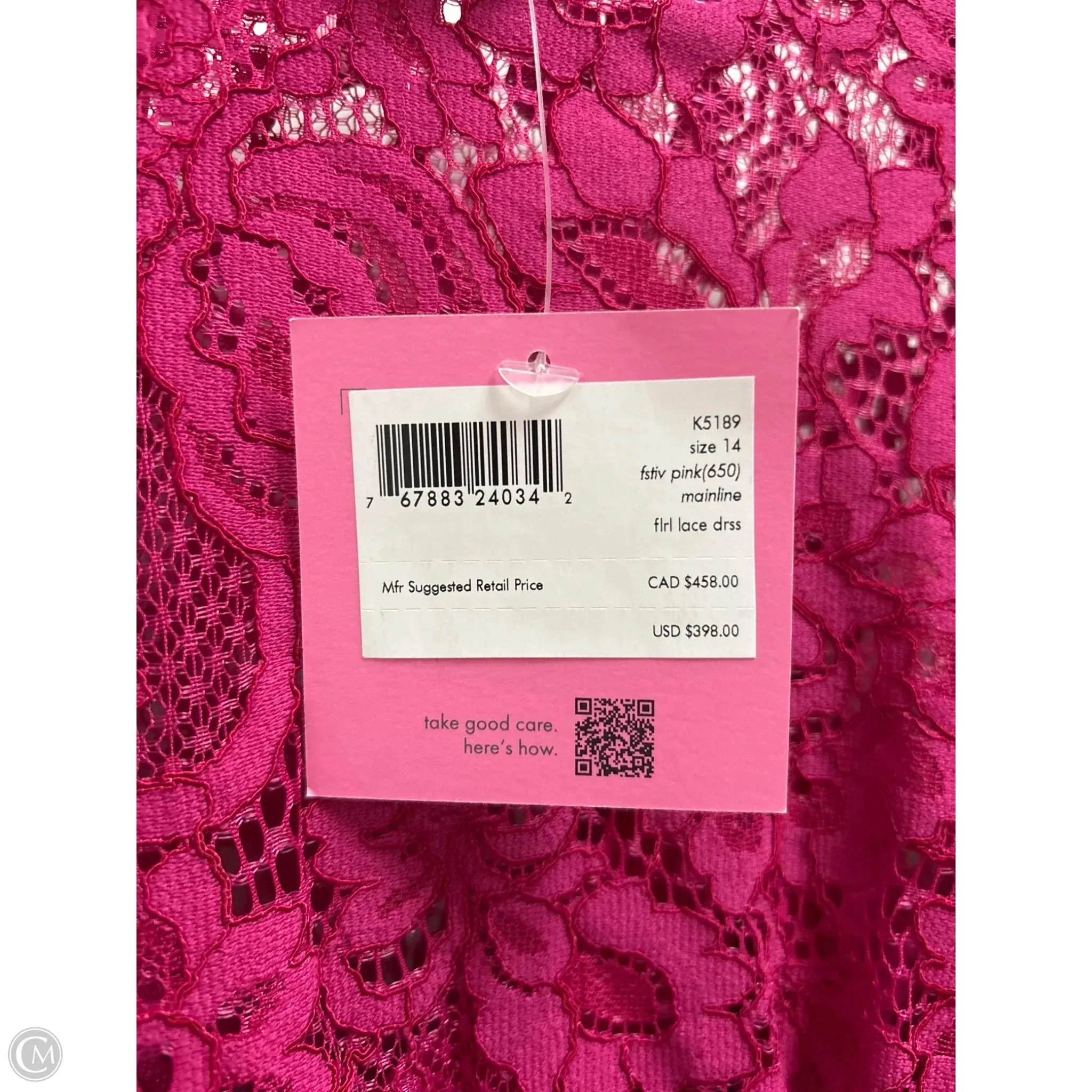 Dress Designer By Kate Spade In Purple, Size: Xl