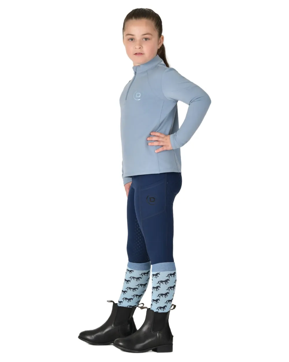 Dublin Kids Brushed Long Sleeve Riding Top
