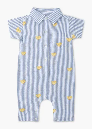 Easter Oxford Romper - Embroidered Chicks