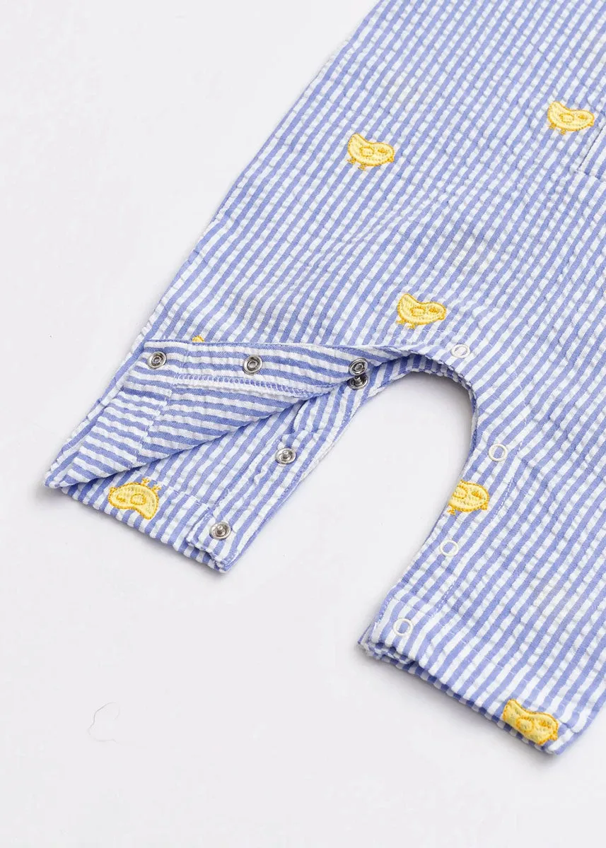 Easter Oxford Romper - Embroidered Chicks