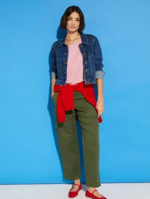 Edith Organic Cotton Cargos | Khaki