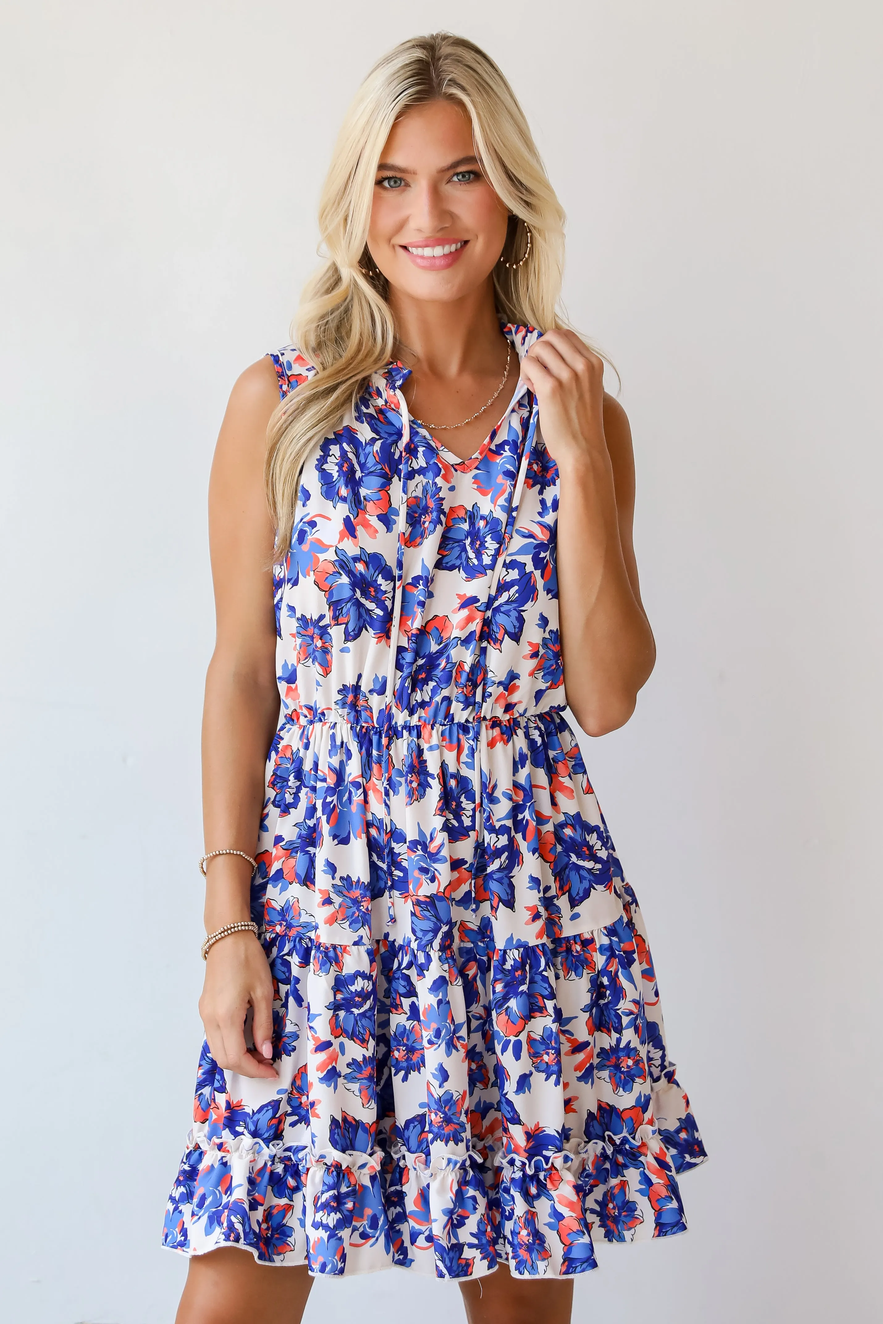 FINAL SALE - Formally Invited Navy Floral Mini Dress