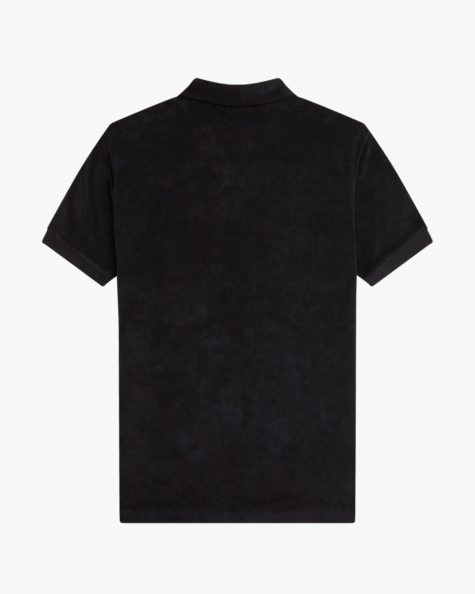Fred Perry Open Collar Towelling Polo Shirt - Navy