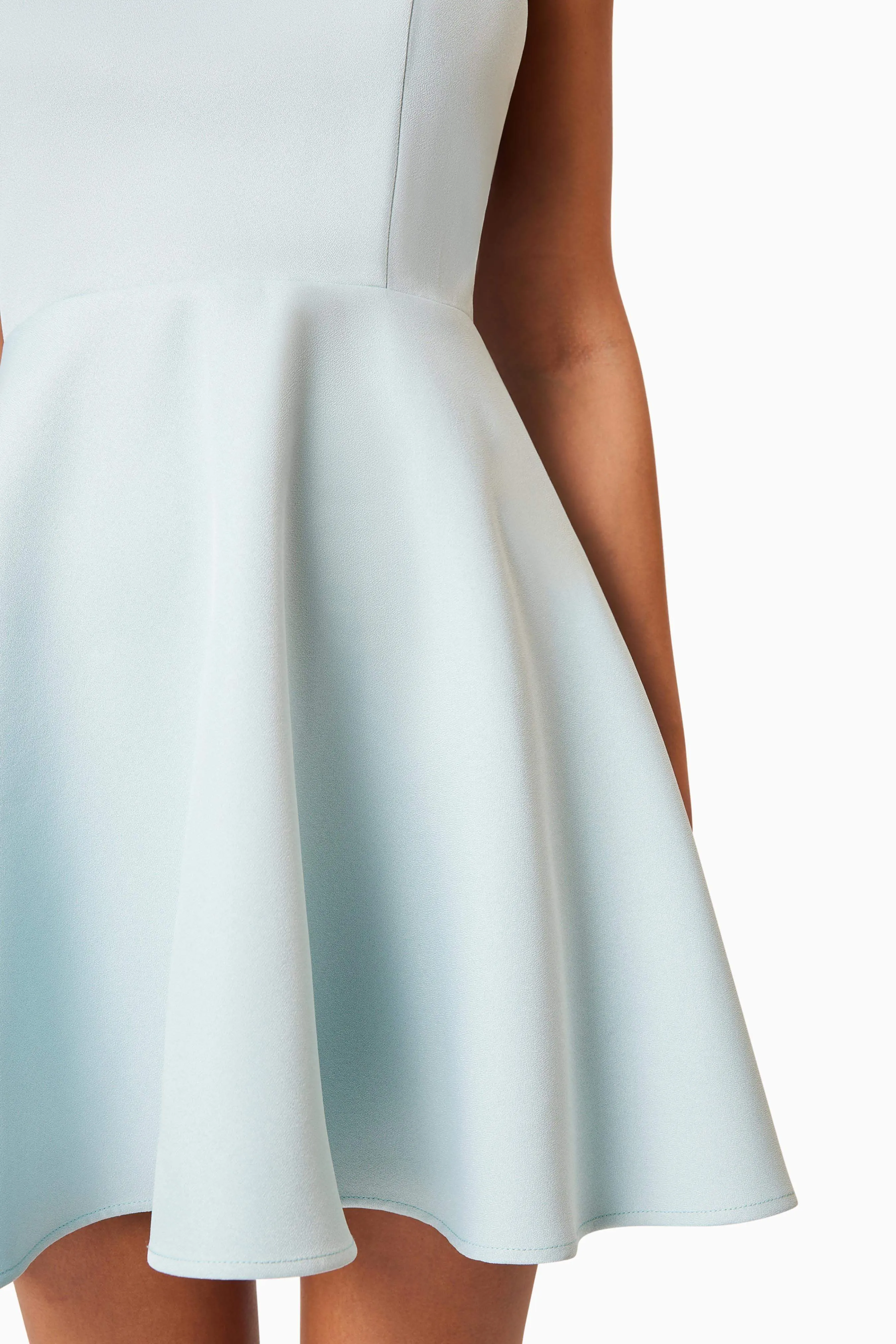 Geranium Mini Bow Dress In Blue